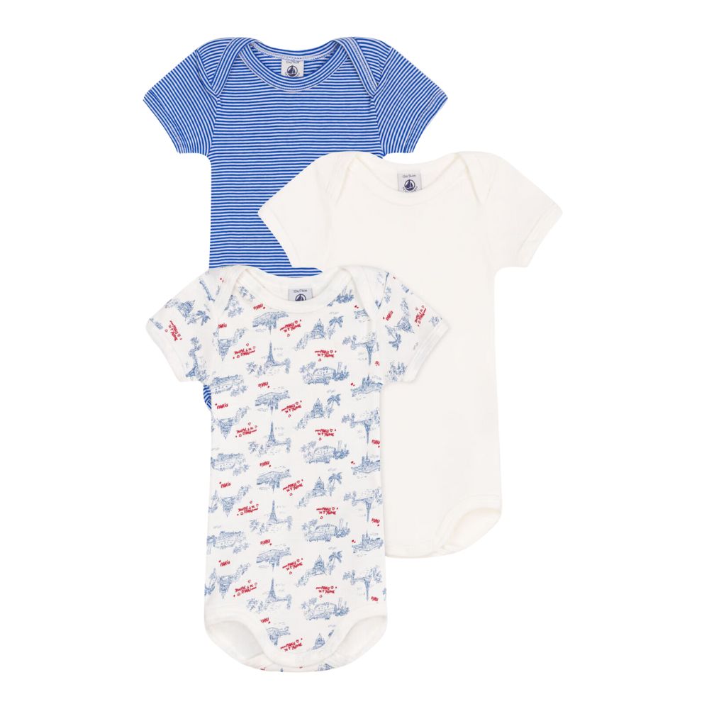 Petit Bateau SS Bodies 3pcs