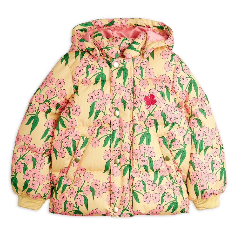 Mini Rodini Alpine Flowers Hooded Puffer