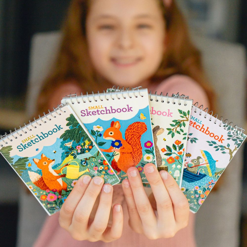 Eeboo Victoria's Garden Small Sketchbook Asst