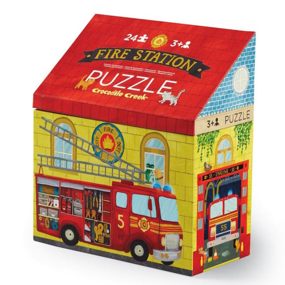 Crocodile Creek 24 Piece Puzzle- Fire House