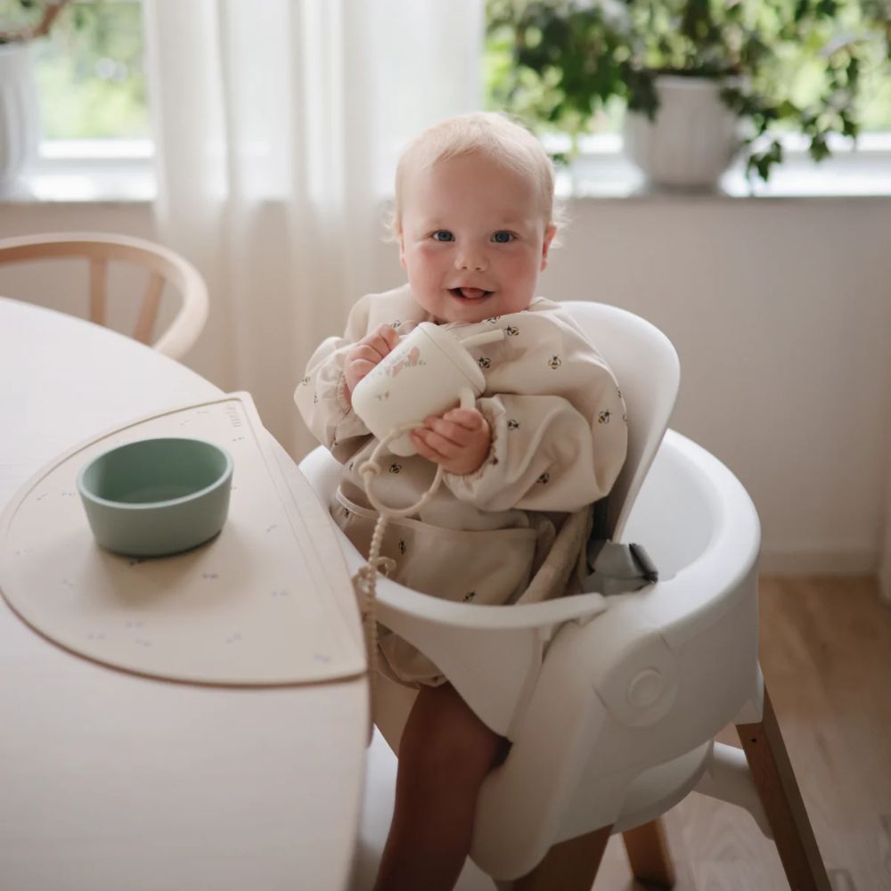 Mushie Long Sleeve Bib - Bees