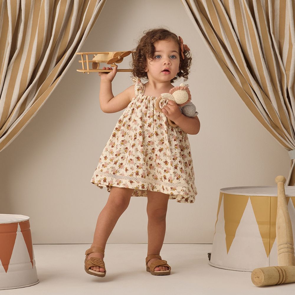 Quincy Mae Ruffle Tank Dress Bloom