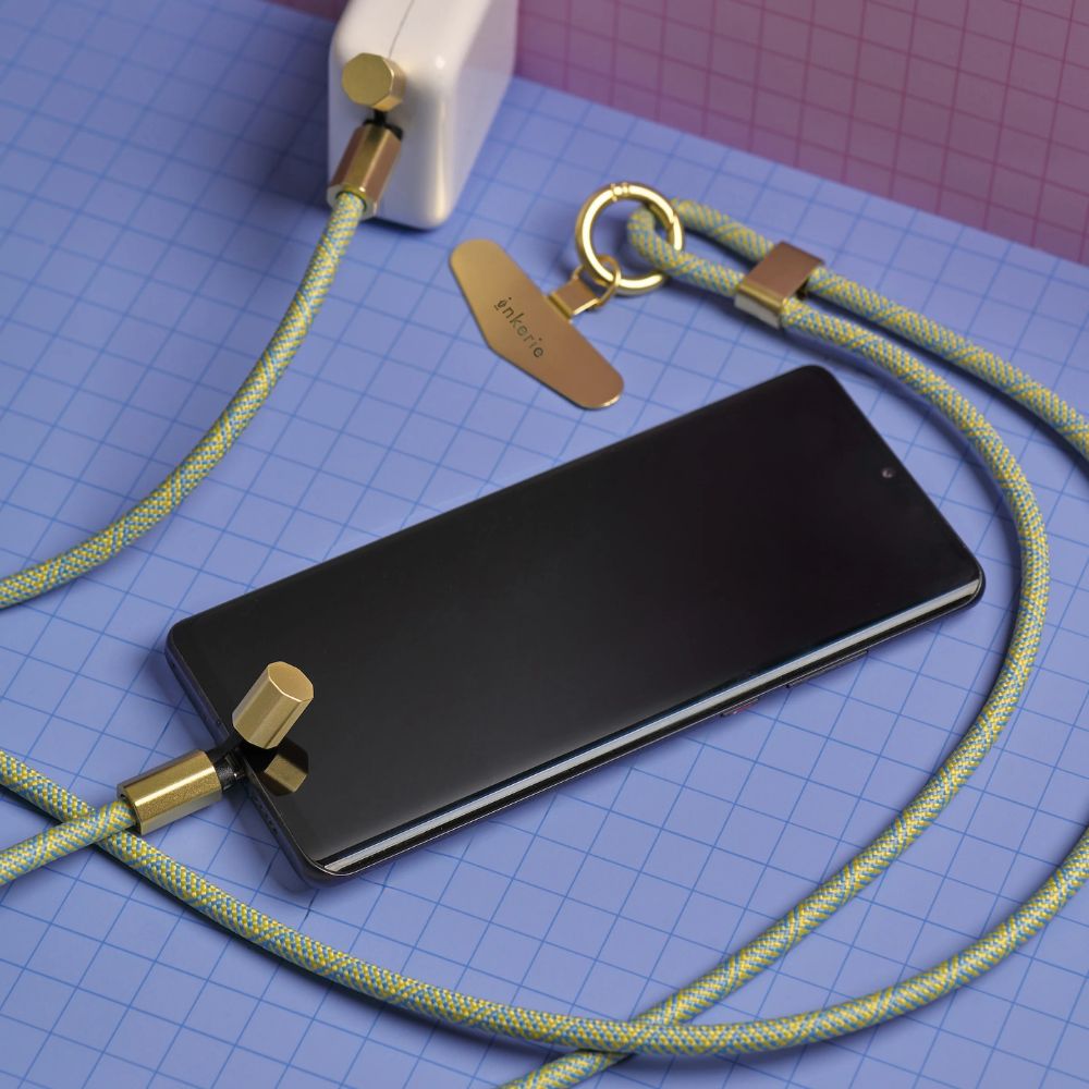 Inkerie ChargeCarry Phone Lanyard Bl