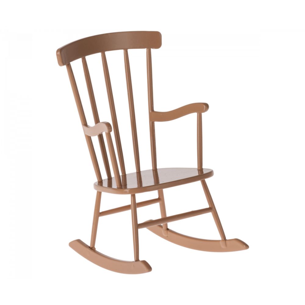 Maileg Rocking chair, Mini - Dark powder