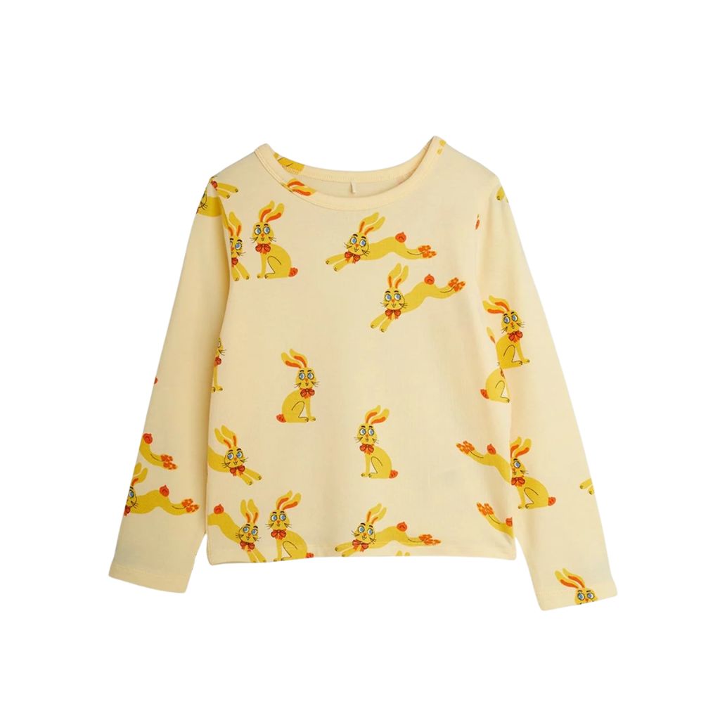 Mini Rodini Rabbits Ls Tee