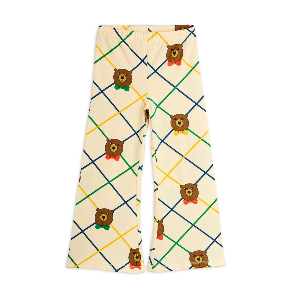 Mini Rodini Bear Check aop Flared Trousers