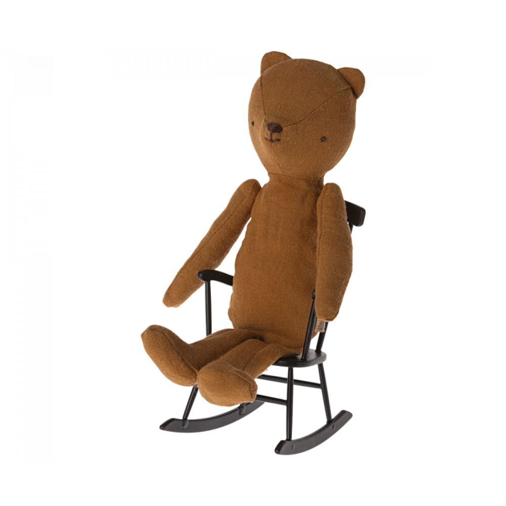 Maileg Rocking chair, Mini - Anthracite