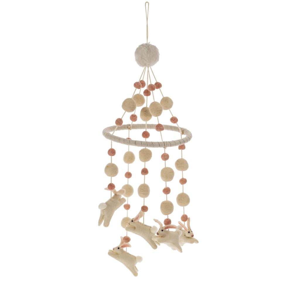 Bunny Hop Felt Mobile