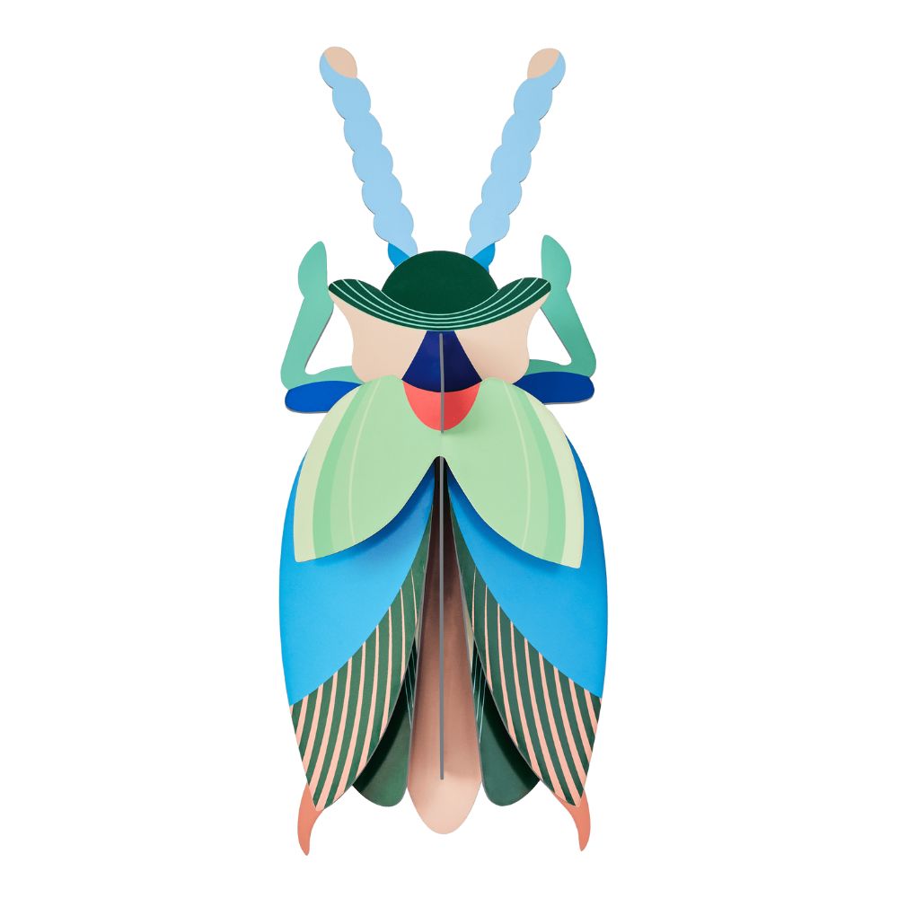 DIY 3D Wall Decoration - Emerald Beetle
