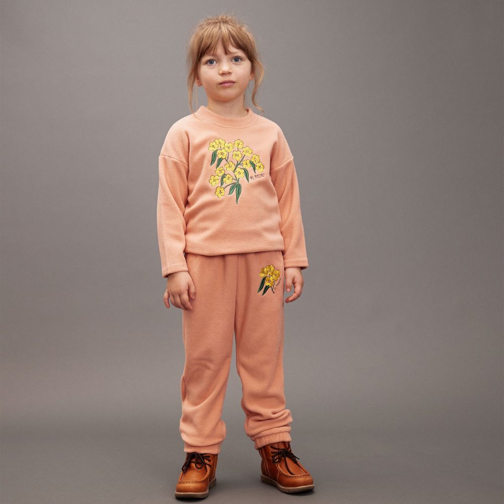 Mini Rodini Alpine Flowers emb Fleece LS Top