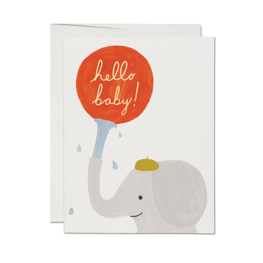 Little Elephant Baby Card