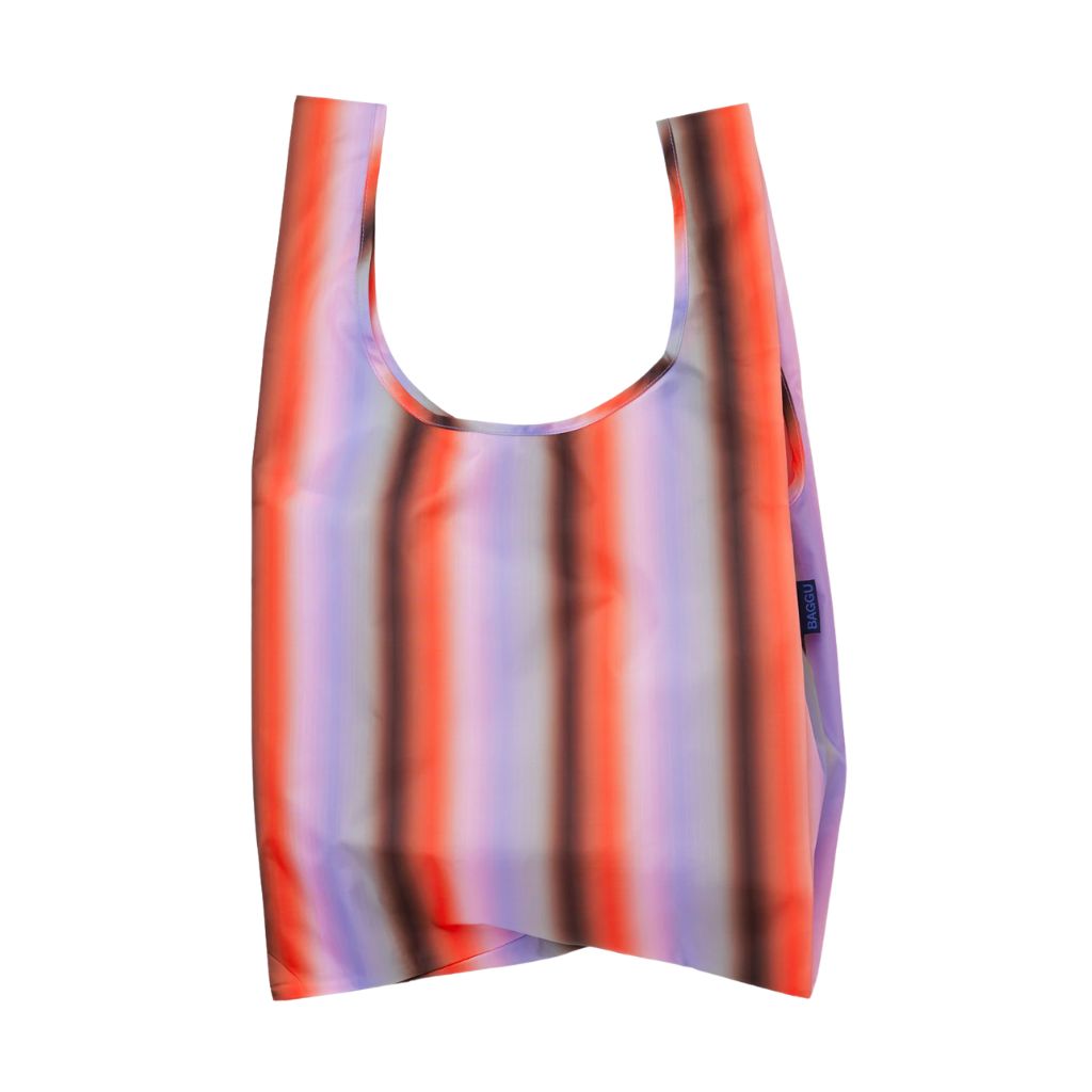 BAGGU Standard - Gradient Stripe Poppy & Lilac