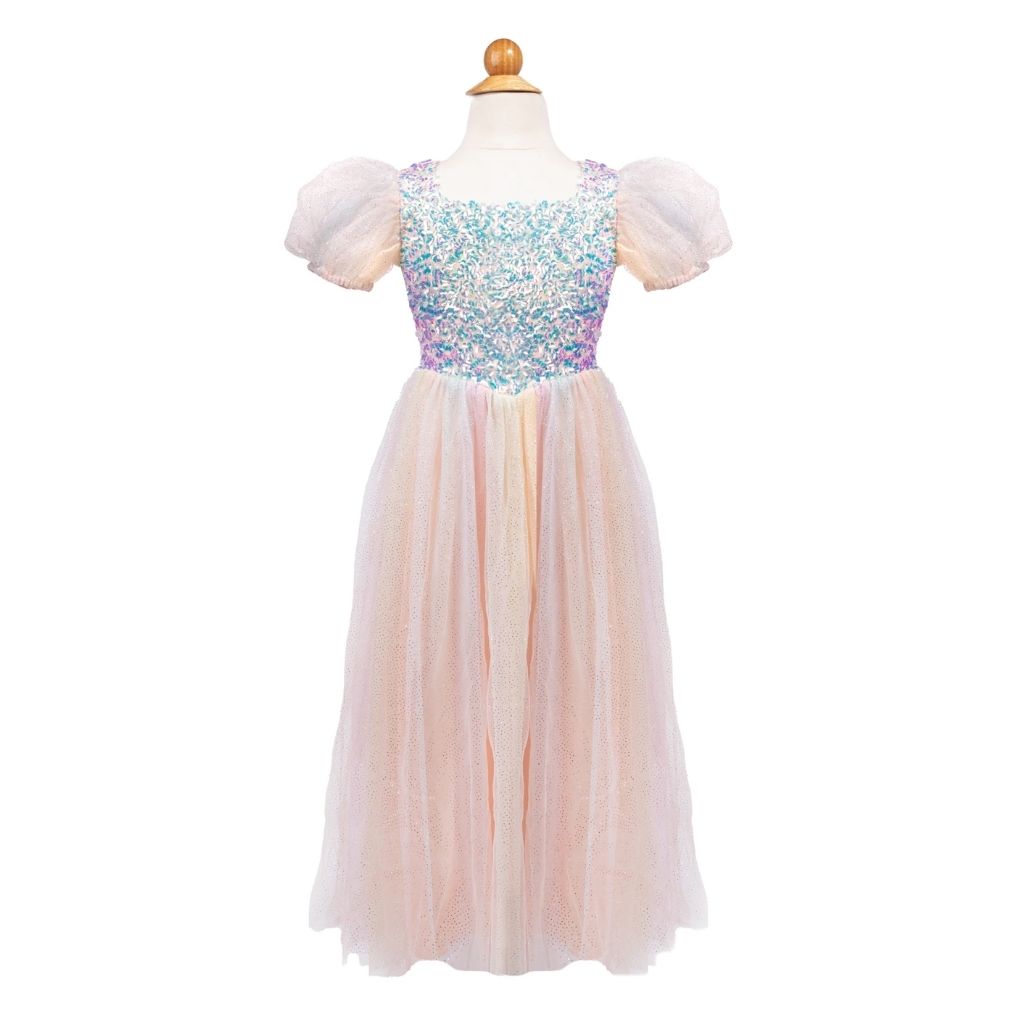 Rainbow Sherbet Sparkle Dress, Size 7-8