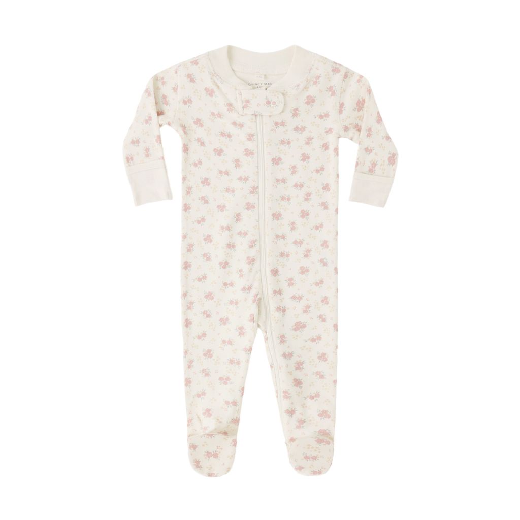 Quincy Mae Zip LS Sleeper Footie Flower Field