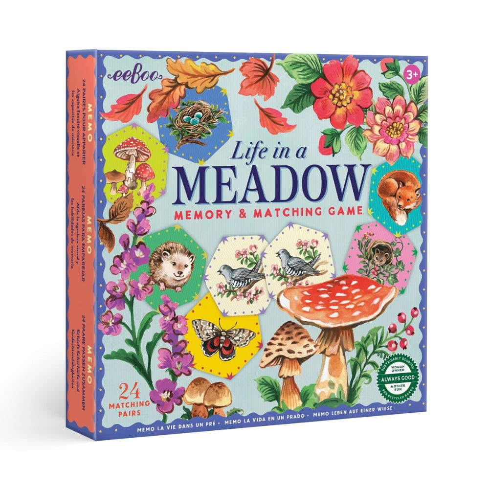 Eeboo Life in a Meadow Matching Game