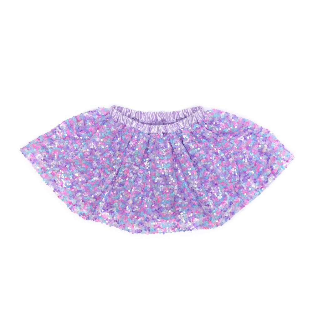 Purple Party Sequins Skirt, 4-6