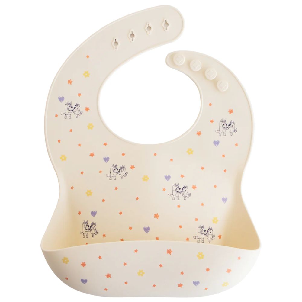 Bluey x Mushie Silicone Baby Bib