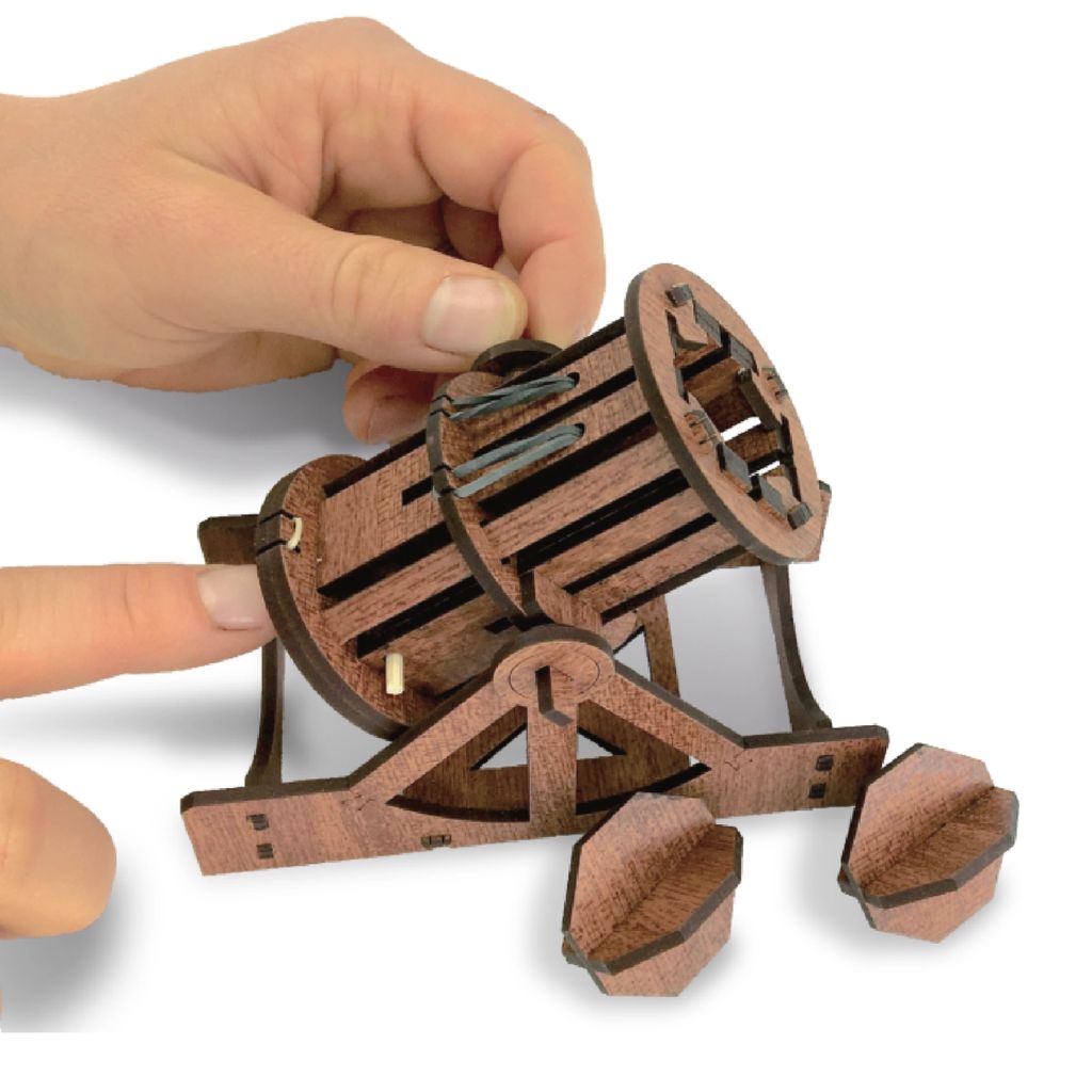 Mini Cannon Diy Kit Wooden Engineering Kit