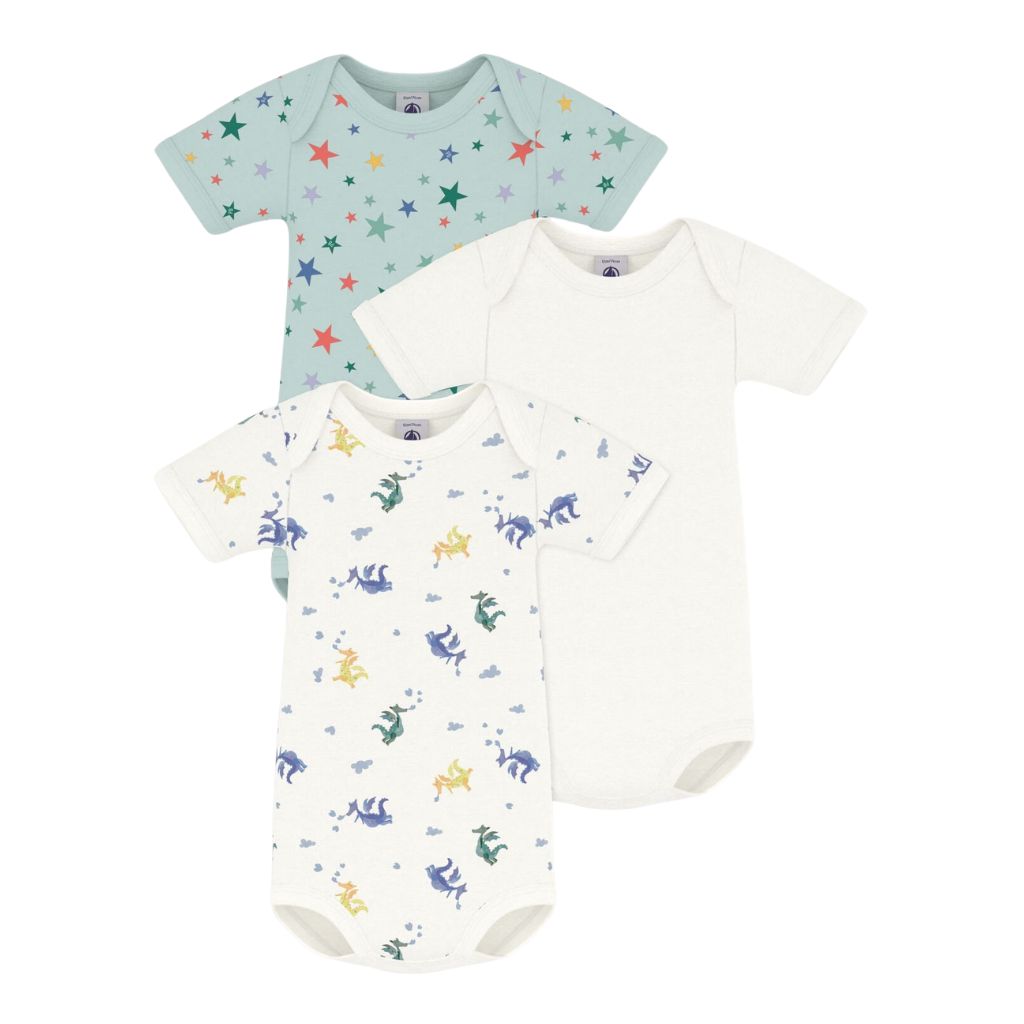 Petit Bateau SS Bodies 3pcs