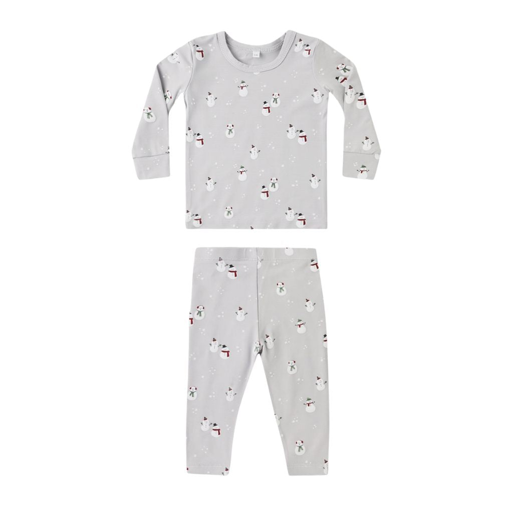 Quincy Mae Bamboo Pajama Set Snowman