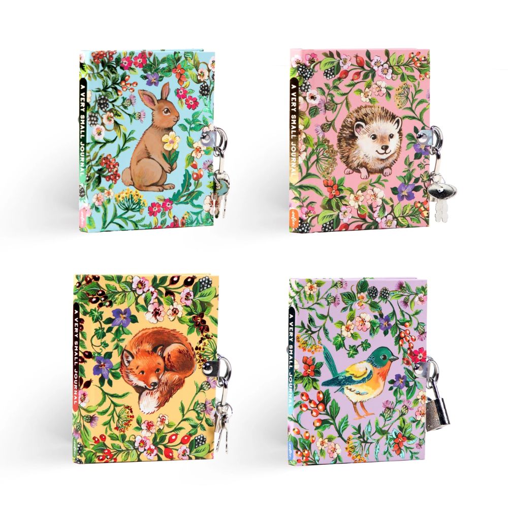 Eeboo Very Small Journal Meadow Lock & Keys