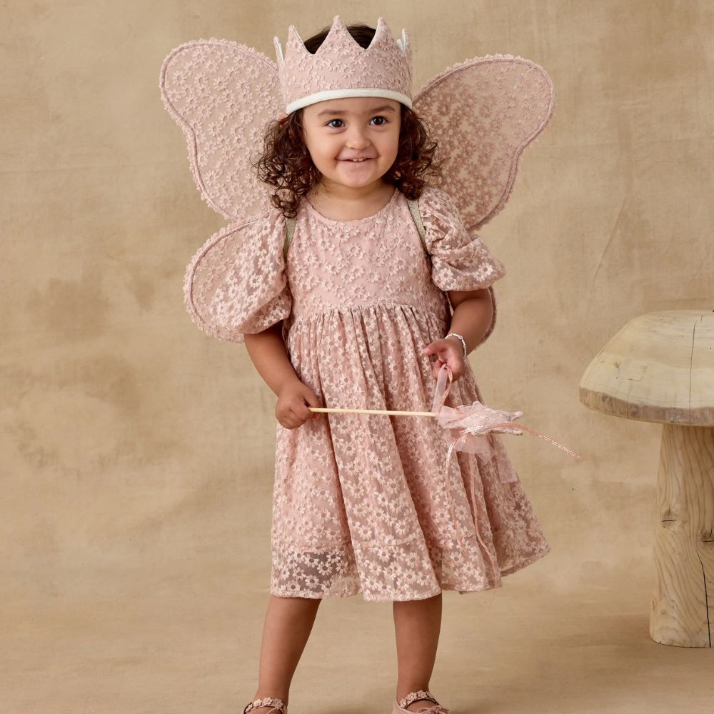 Noralee Luna Dress Rose Embroidered