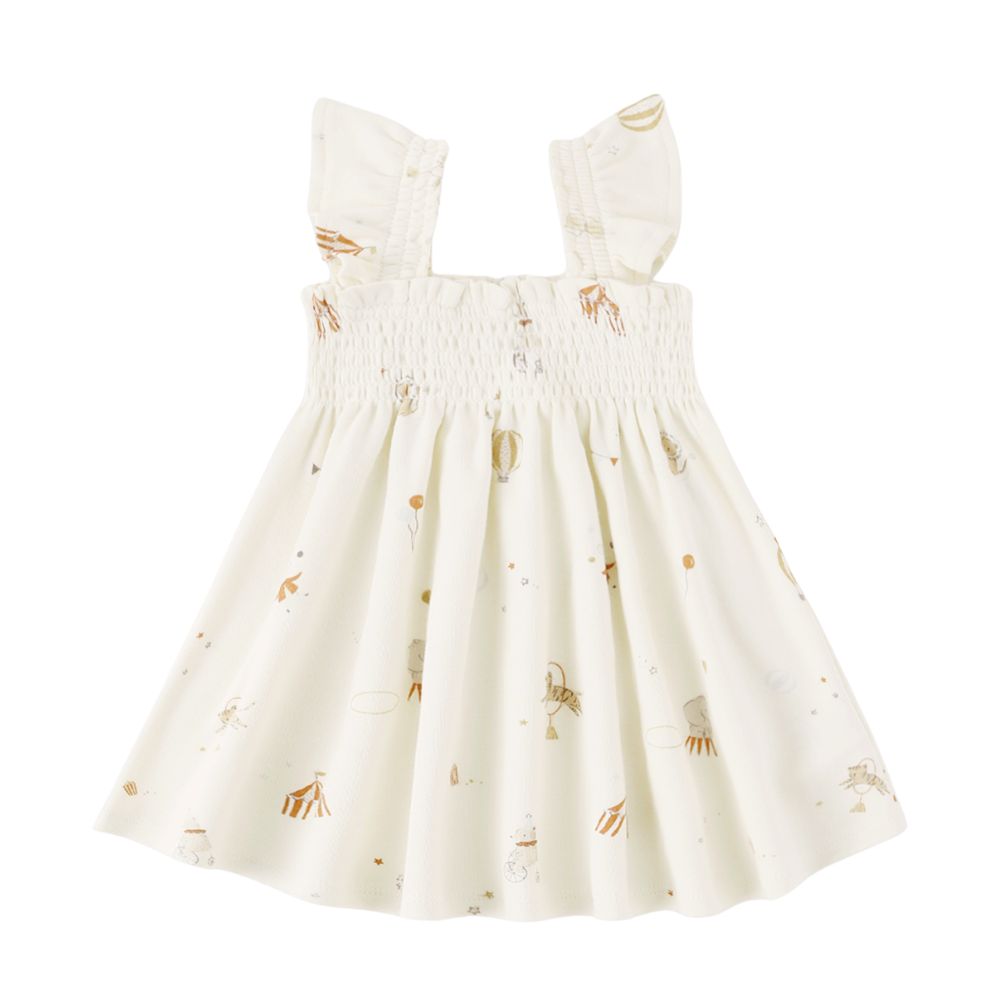 Quincy Mae Smocked Jersey Dress Carnival