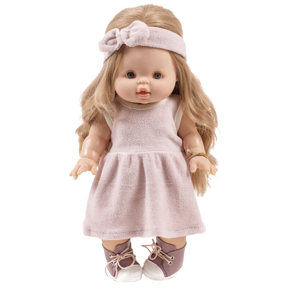 Minikane clothing for 34cm dolls Faustine sleeveless dress and petal sponge headband
