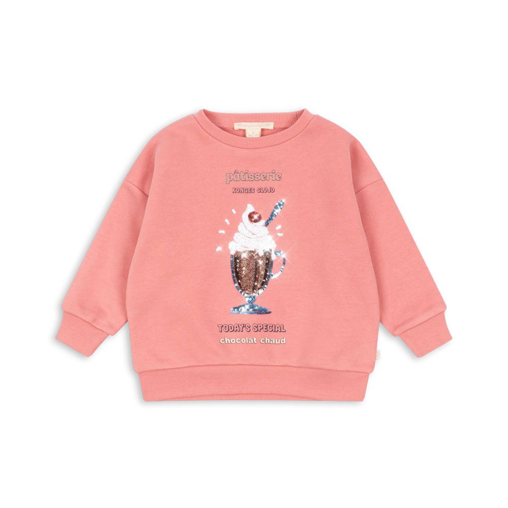 Konges Sløjd Lou Sequin Sweat Shirt Peach Blossom