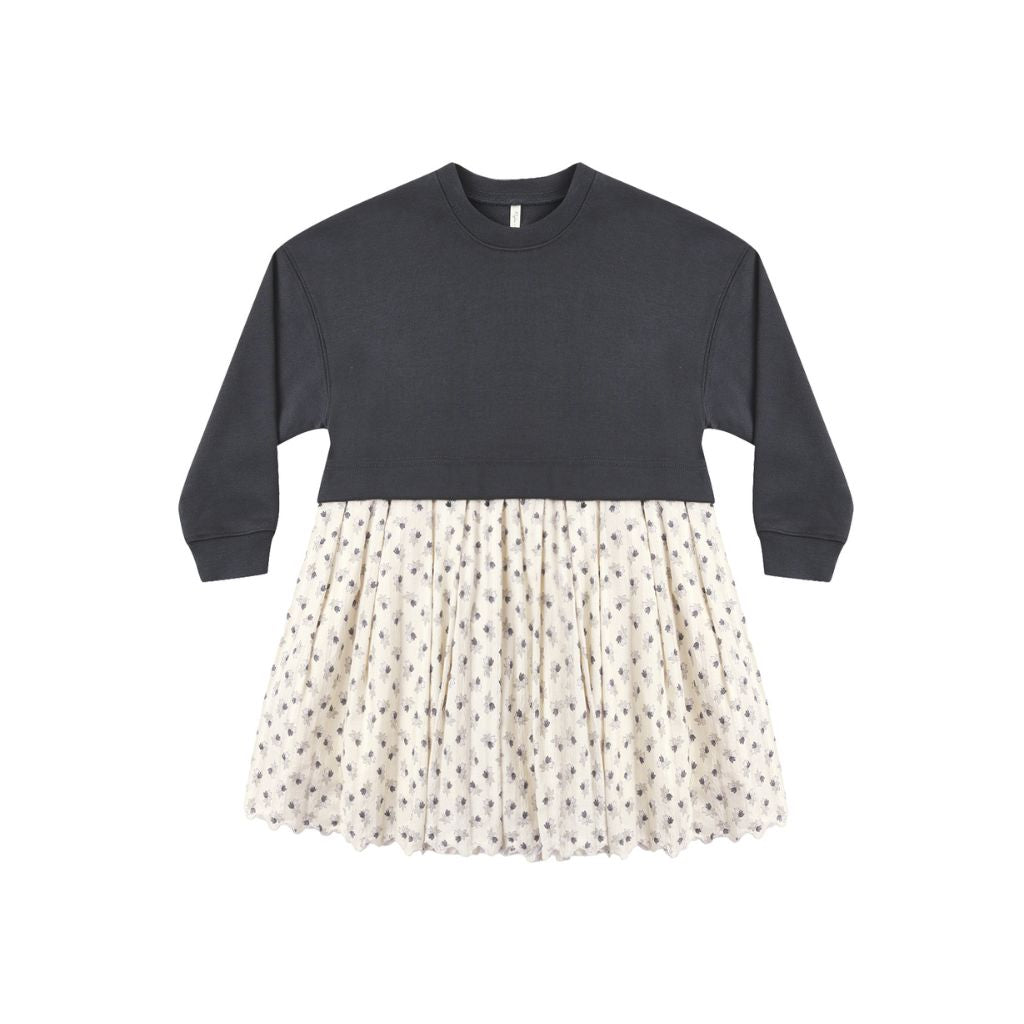 Rylee + Cru Sweatshirt Dress Vintage Fleur M