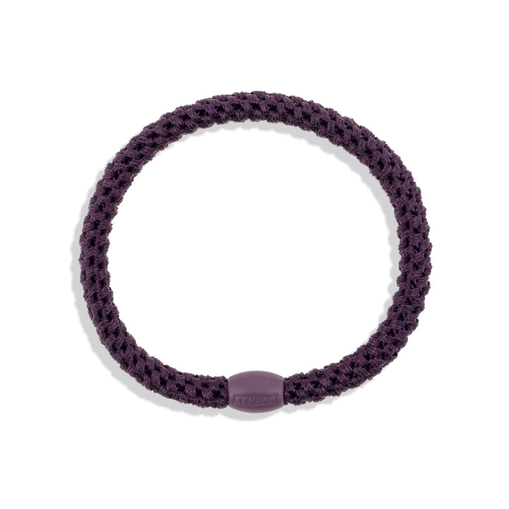 Kknekki Slim Hair Tie Dark Purple