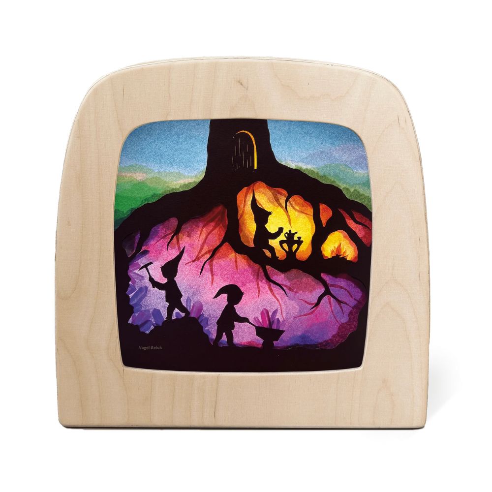 Silhouette Only - Vogel Geluk - Dwarfs Silhouette for Toverlux Lamp