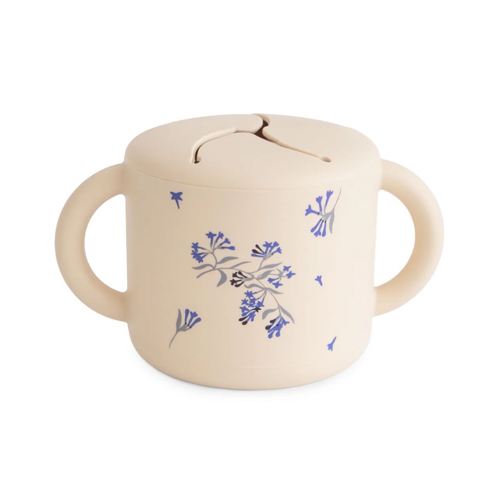Mushie Snack Cup - Lilac Flowers
