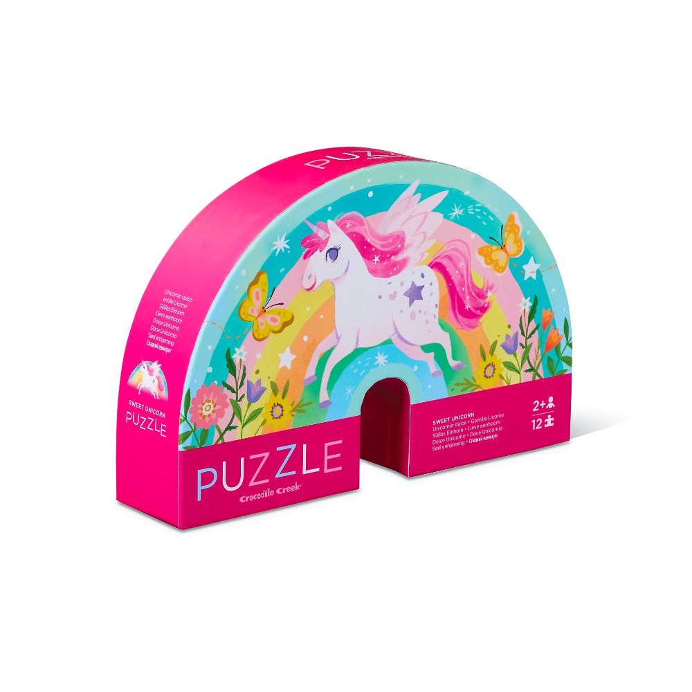 Crocodile Creek 12-pc Mini Puzzle- Sweet Unicorn