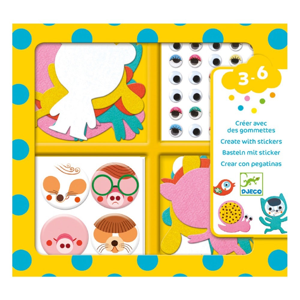 Djeco Stickers- I Love Animals