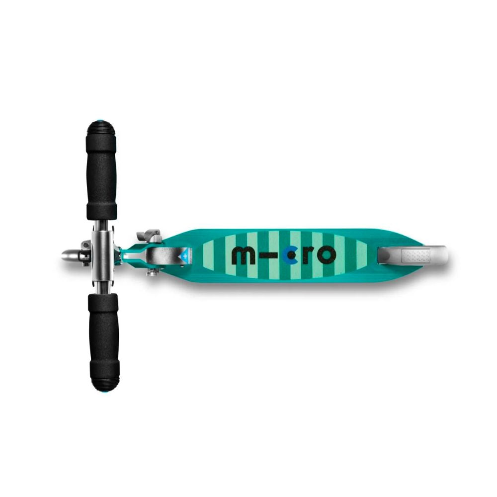 MICRO Sprite Deluxe Scooter - Petro Stripe with LED Wheels