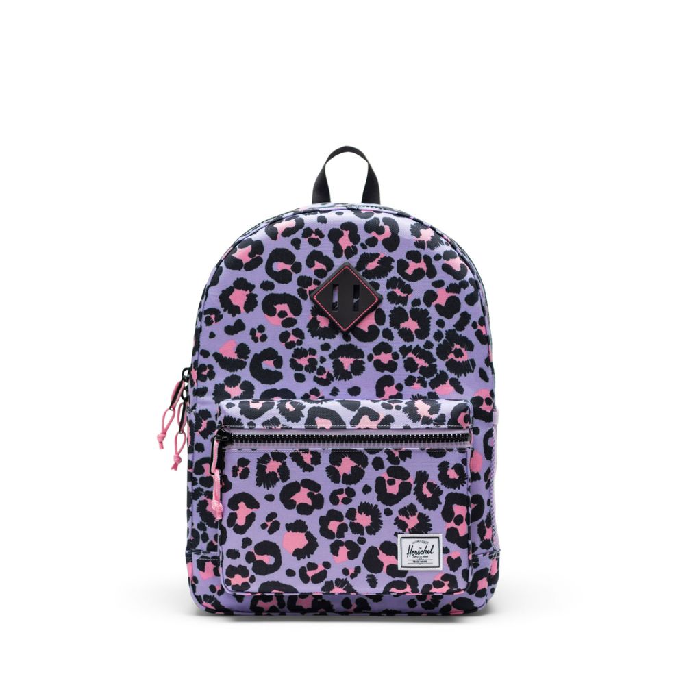 Herschel Heritage Kids Backpack Scribble Leopard Sachet Pink