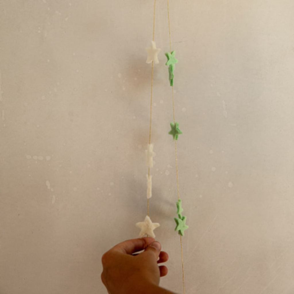 Muskhane Stars Malla Garland L Mint 200cm