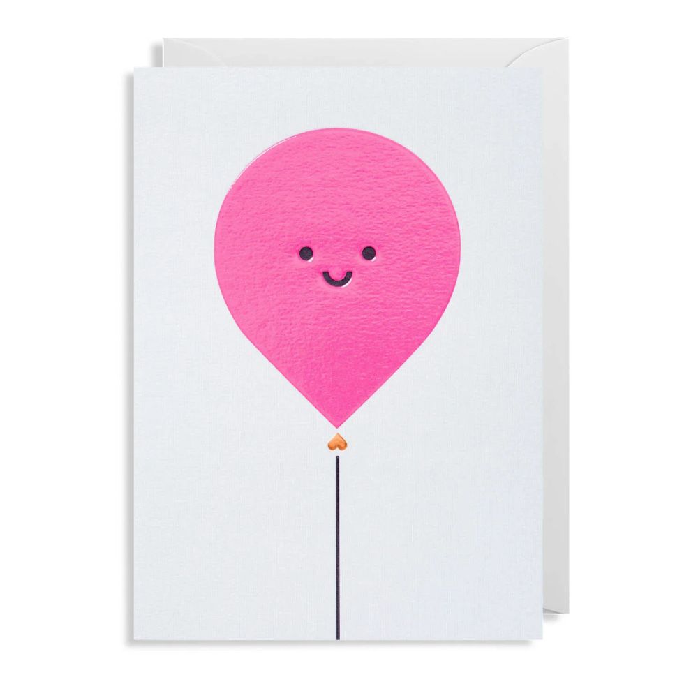 Big Pink Balloon Card