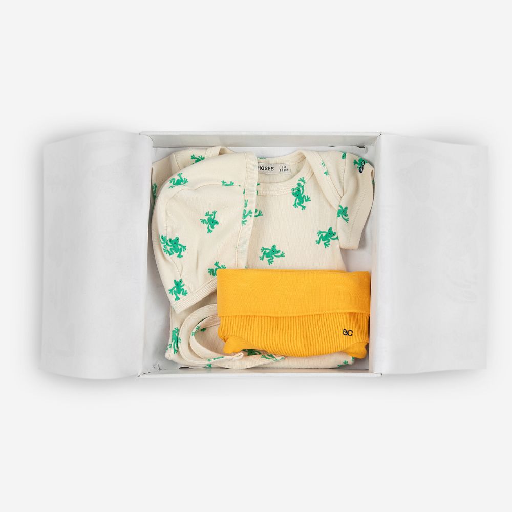 Bobo Choses Baby Hopping Frog all over gift set
