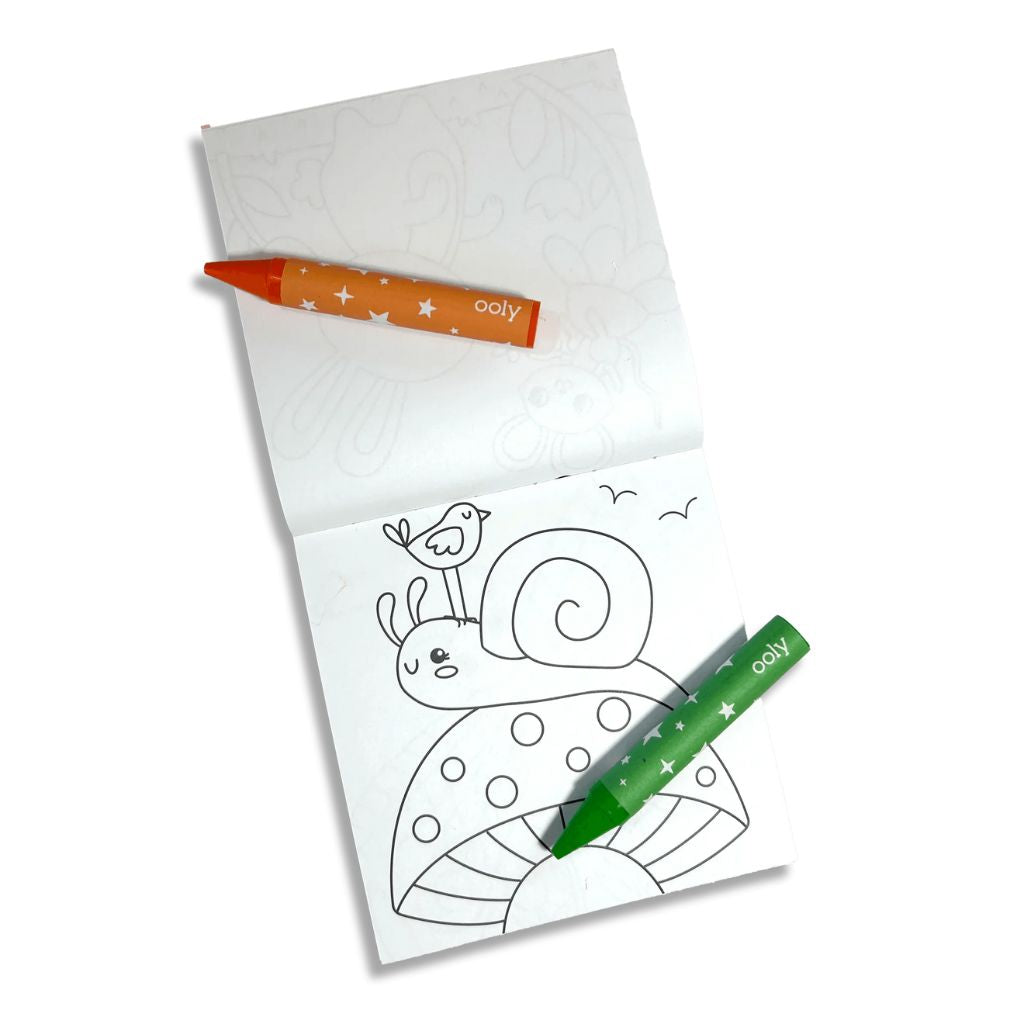 Carry Along Crayon and Colouring Book Set - Garden Pals