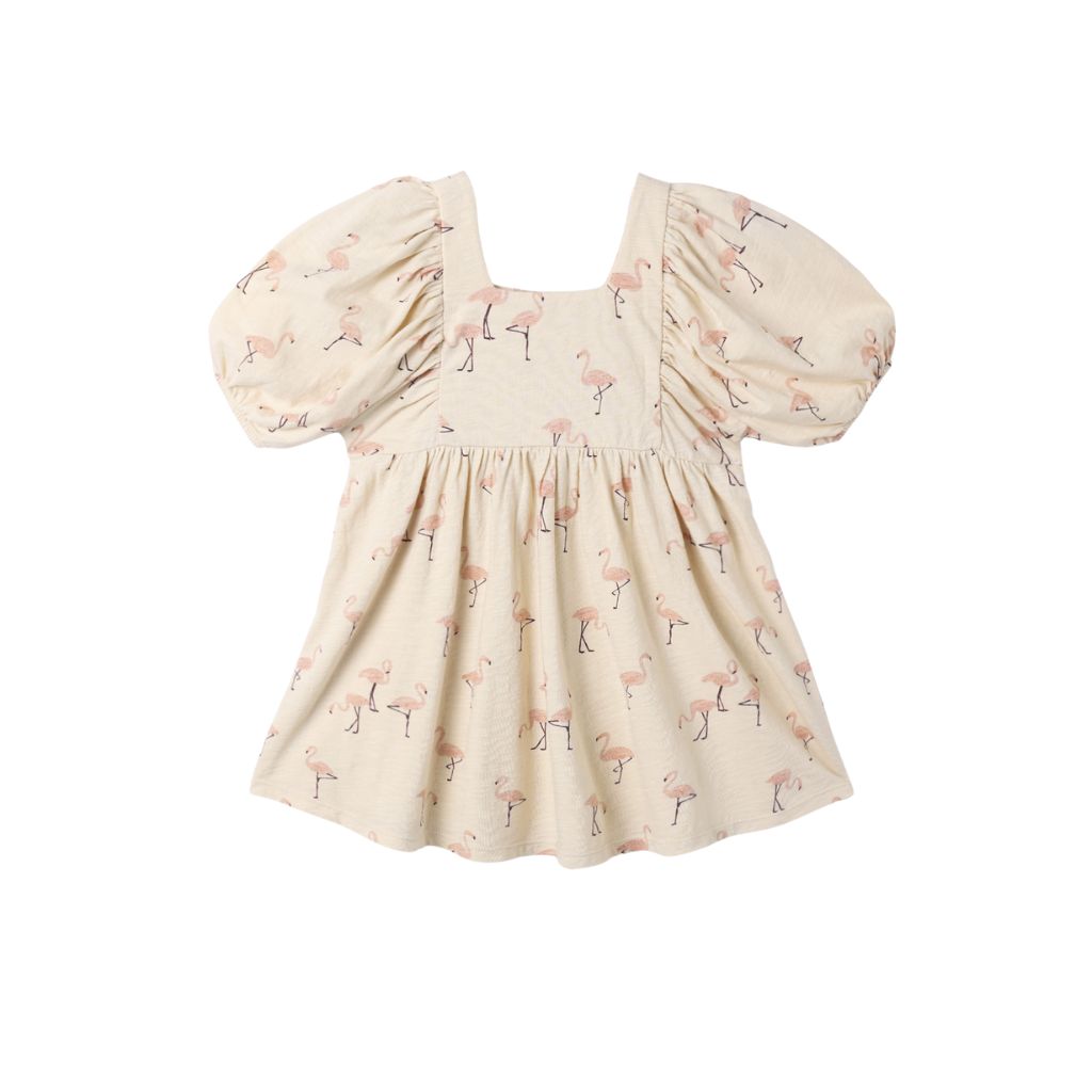 Rylee + Cru Brea Dress Flamingo