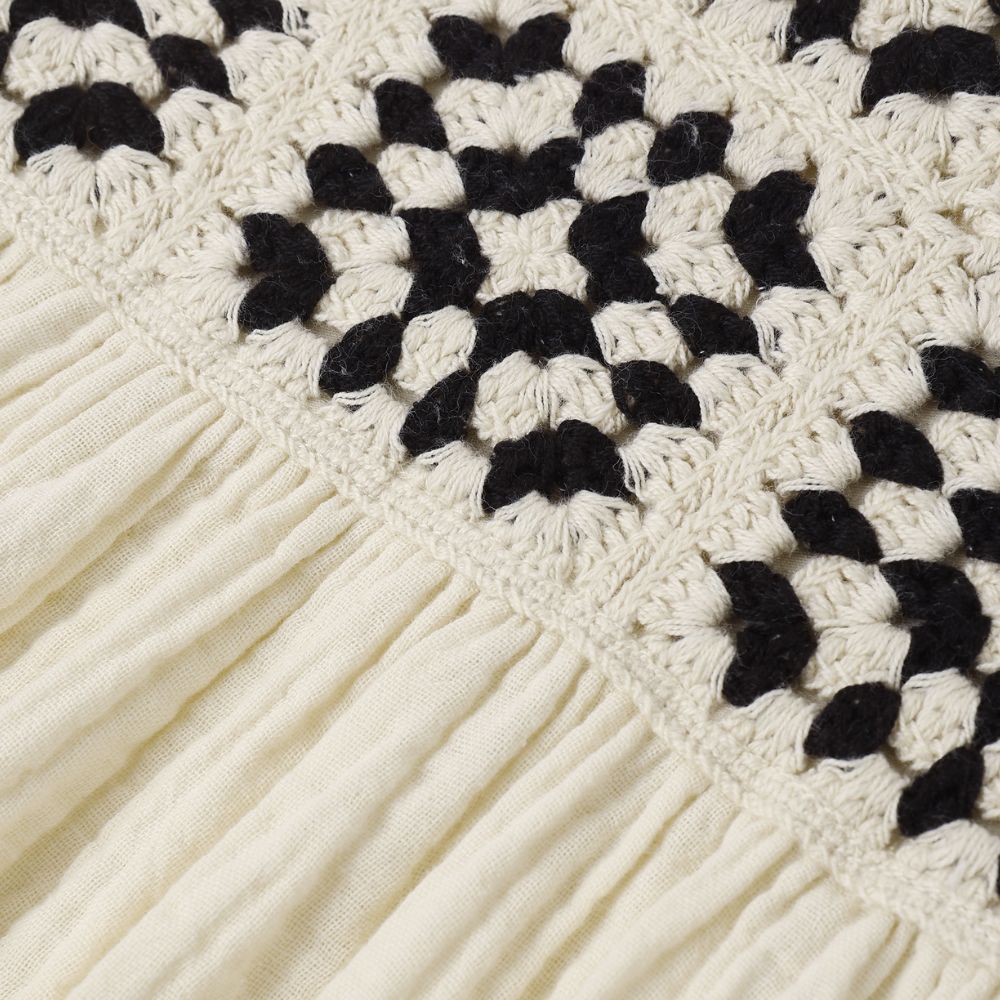 Rylee + Cru Crochet Sundress Abstract