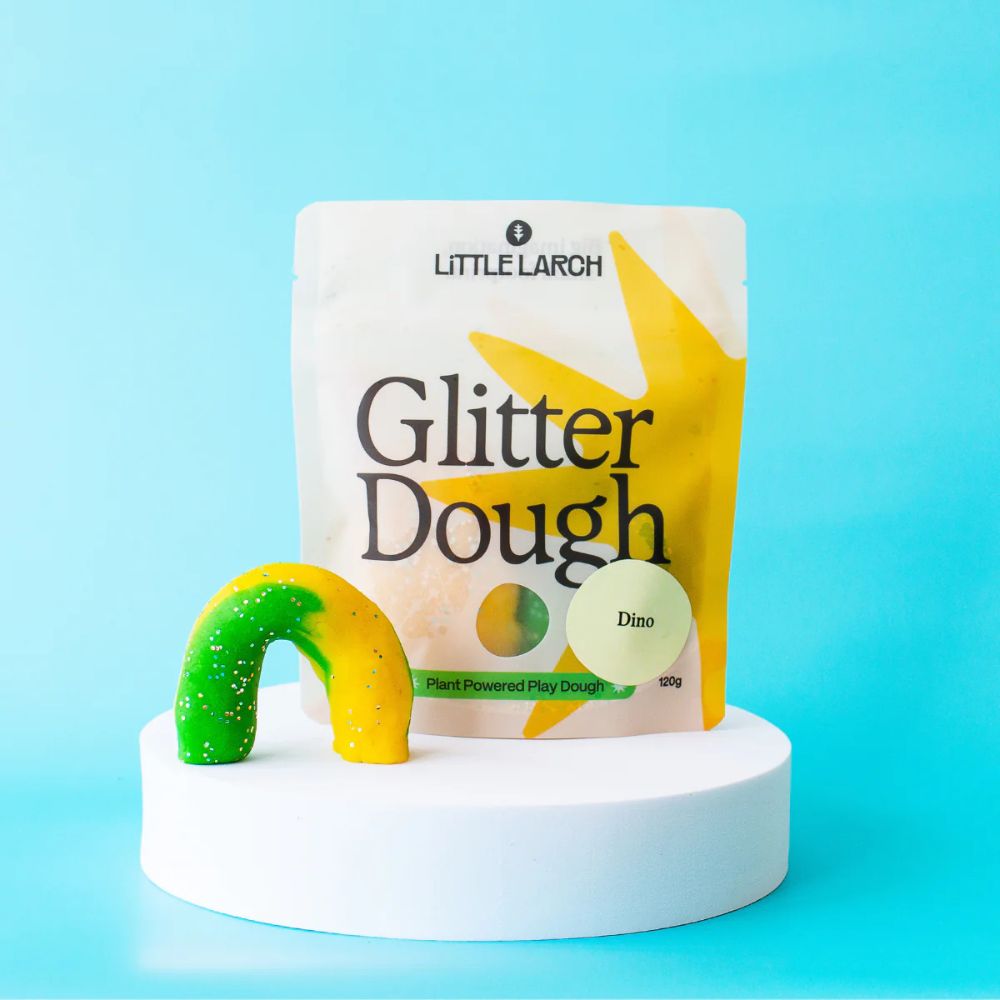 Natural Play Dough- Glitter Dino