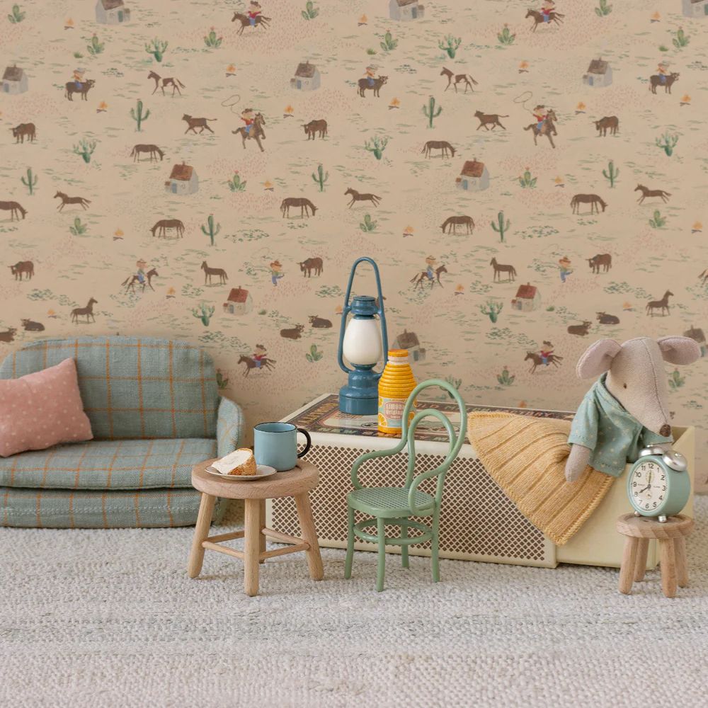 Maileg Vintage Chair, Mouse - Mint