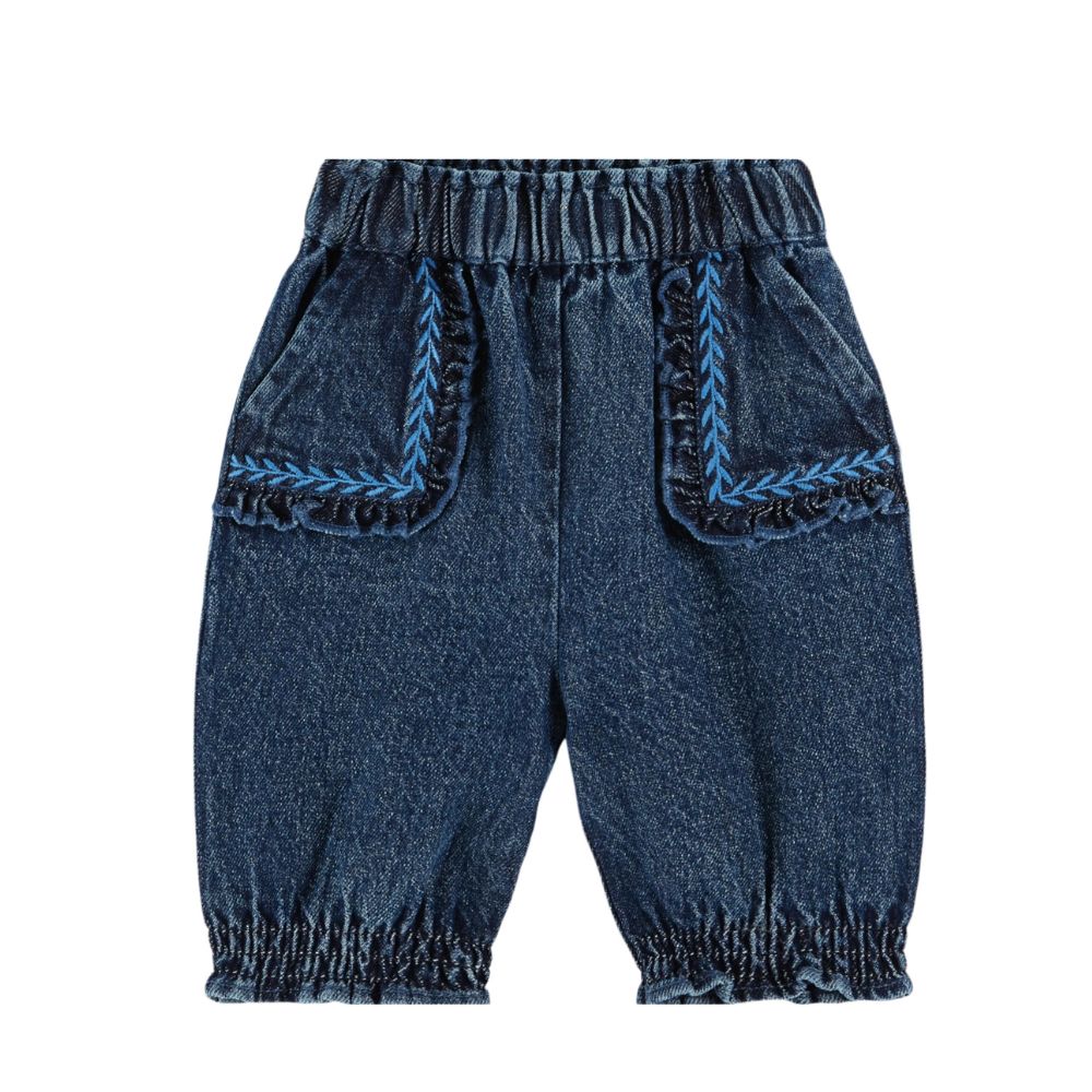 Emile & Ida Pantalon Brode Denim