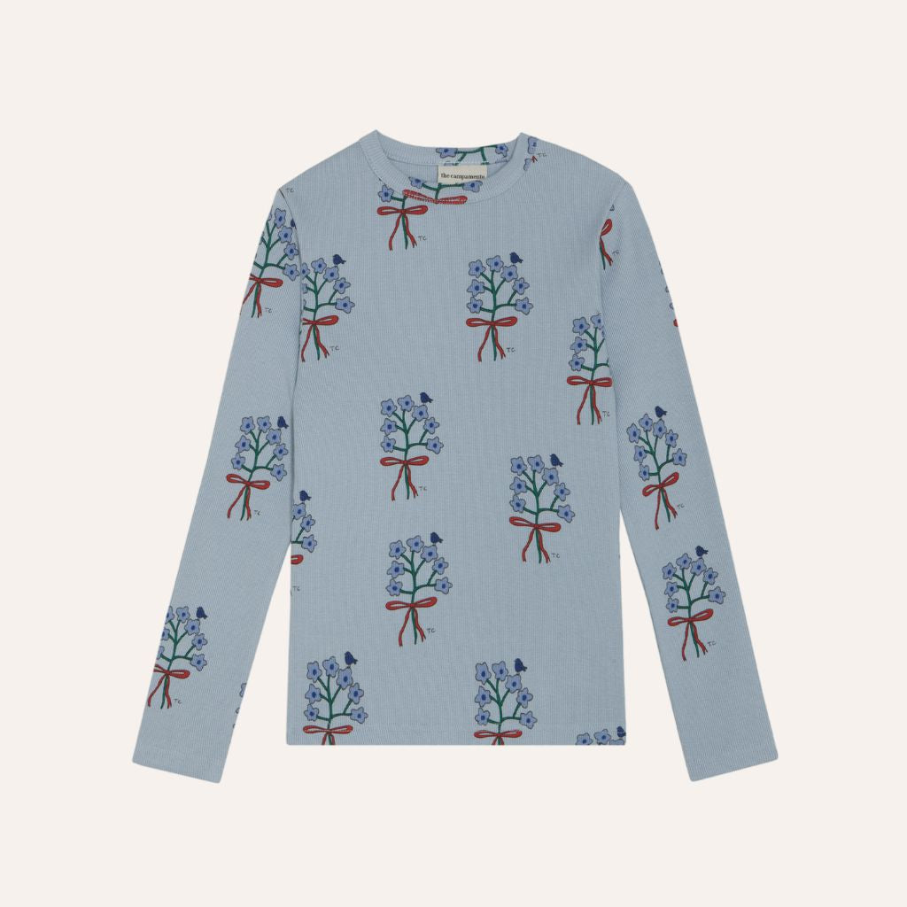 The Campamento Bouquets Light Blue Tshirt