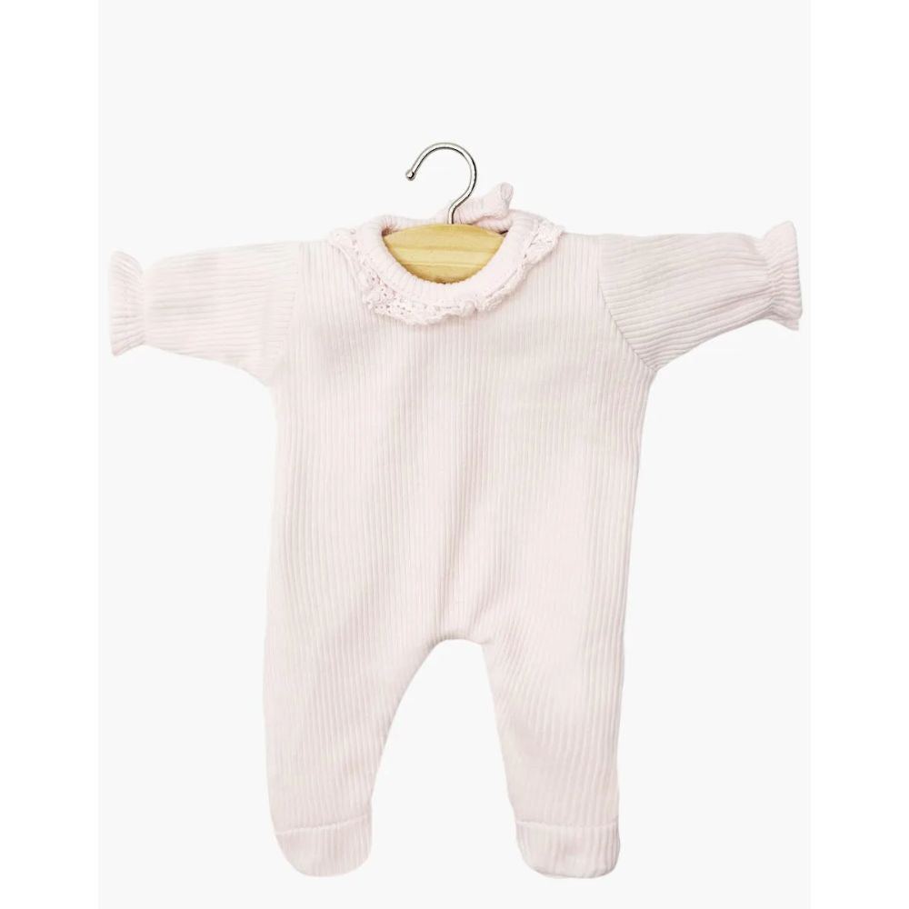Minikane Babies Collection 28cm– Camille sleepsuit, pink ribbed knit