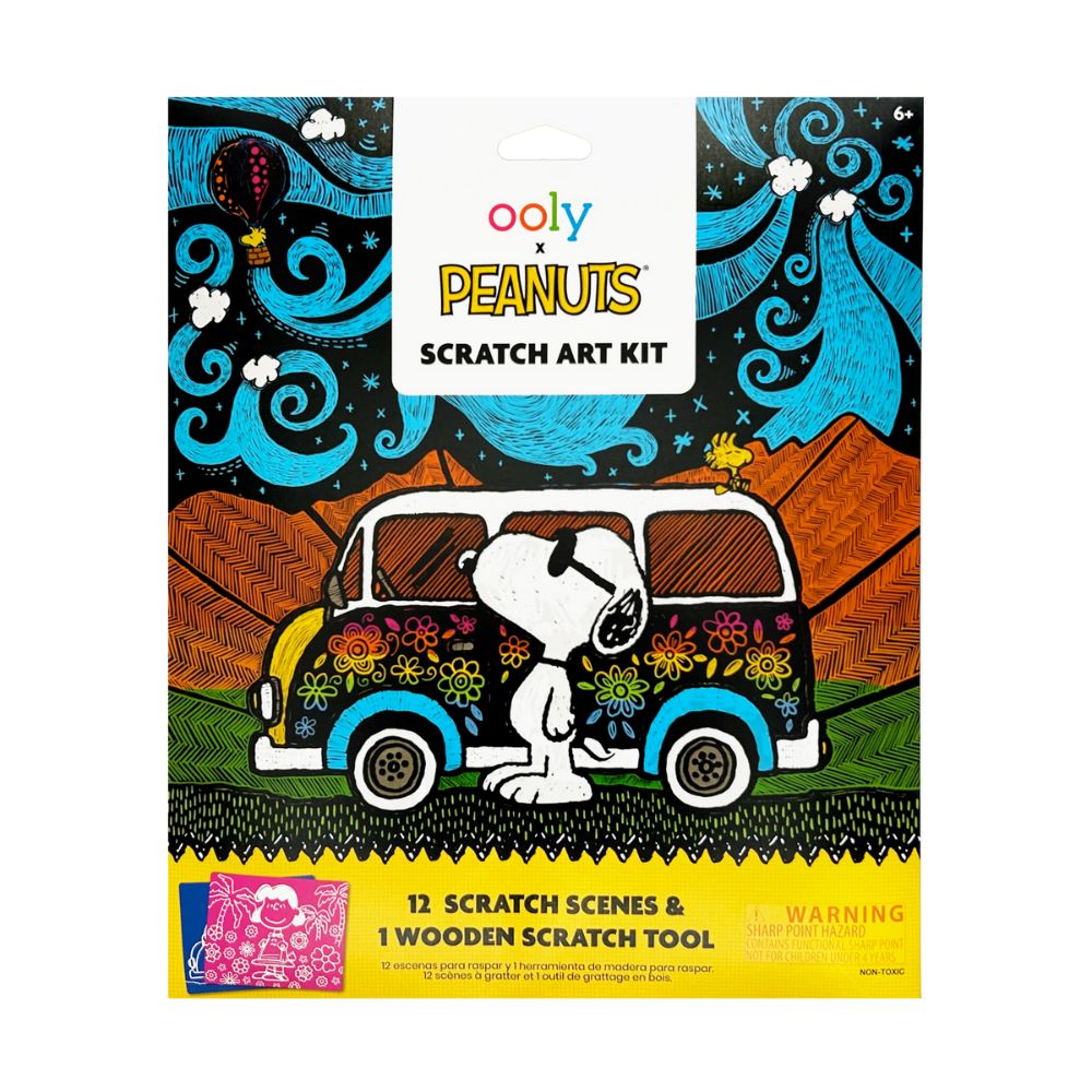 OOLY x Peanuts: Scratch Art Kit