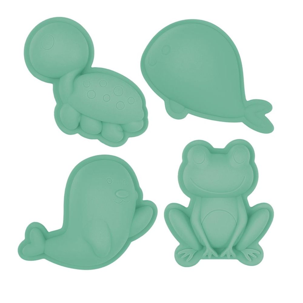 Scrunch Sand Moulds - Mint Green